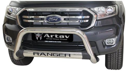 Ford Ranger T6 Nudge Bar Stainless 2012-2015 150020T