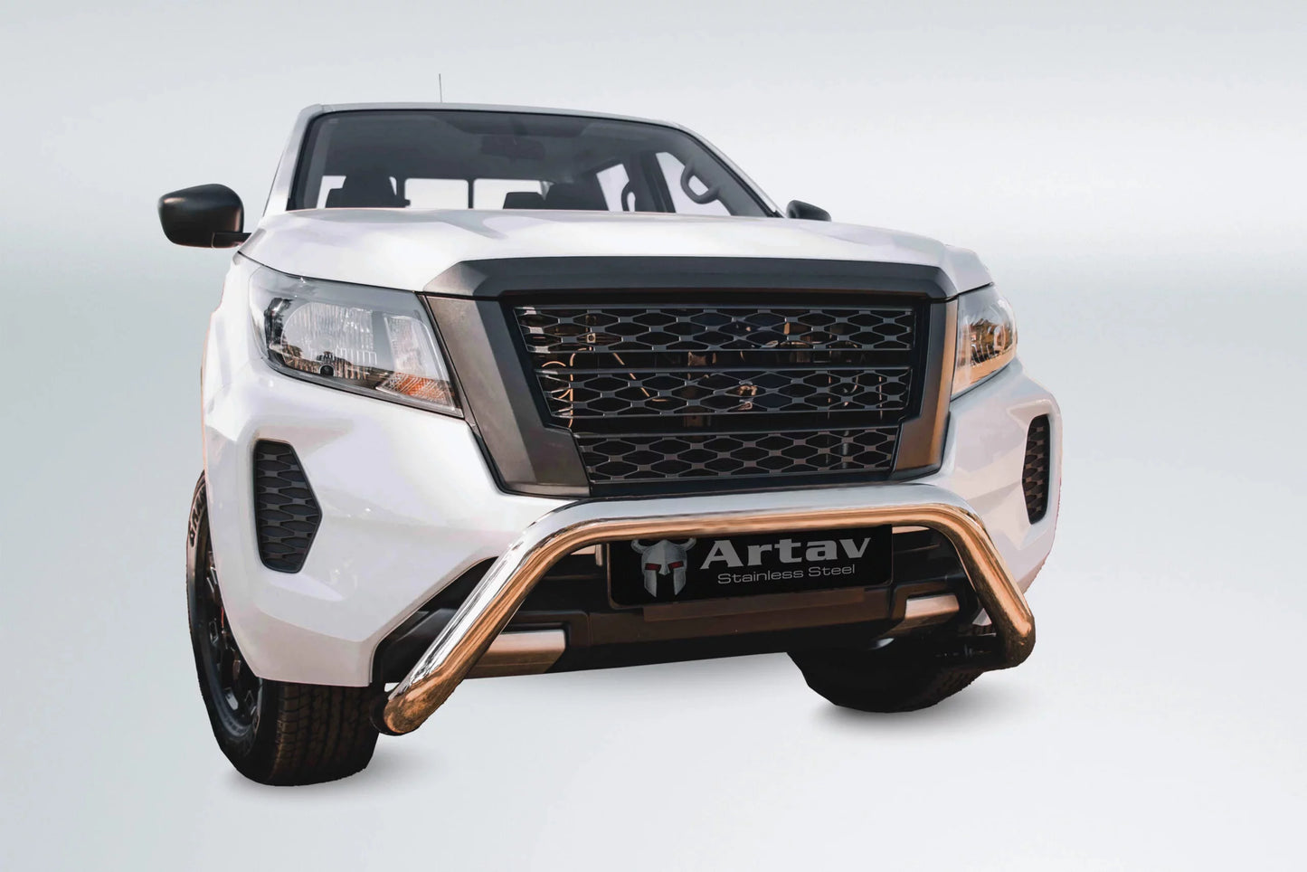 Artav Nudge Bar Stainless for use on Nissan Navara D23 Facelift Model