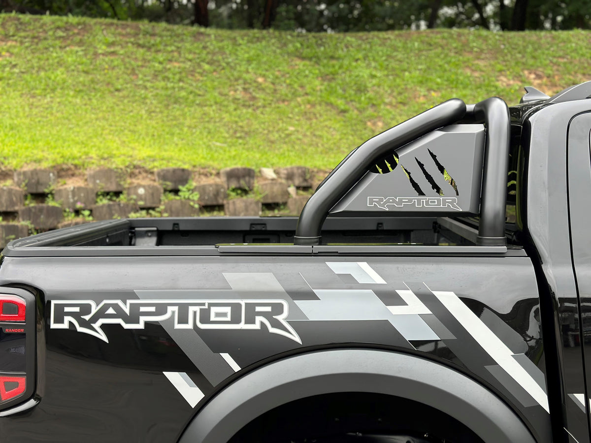 Ford Raptor Next Gen Sports Bar w Raptor Branding Black 2023+ ( Fits with Securi Lid 218 ) BS-150059