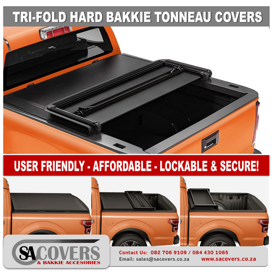 Trifold Hard Lockable Bakkie Tonneau Covers Mazda BT50