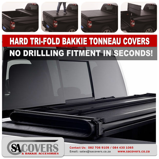 Trifold Hard Lockable Bakkie Tonneau Covers GWM P Series