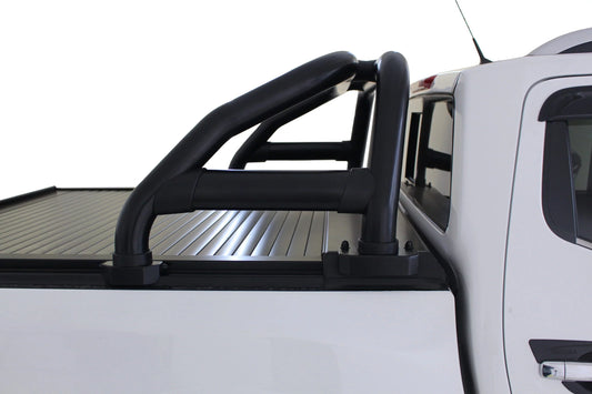 Artav Securi Lid Sports Bar Black for use on Nissan Navara Double Cab Model (New Manual & Electric Roller Lid)