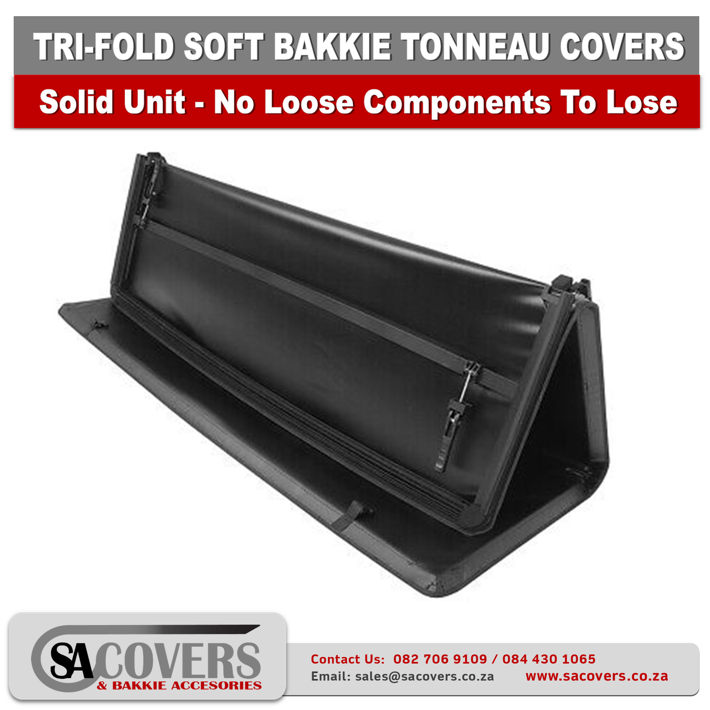 Trifold Soft Lockable tonneau Covers Nissan Navara