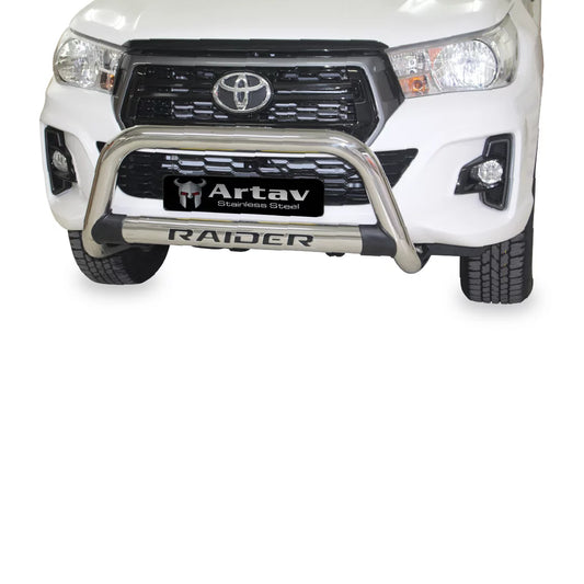 Toyota Hilux Nudge Bar Stainless (PDC Friendly)